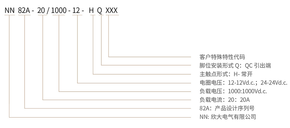 博雪科技 高压交/直流继电器 新能源继电器 NN82A-20
