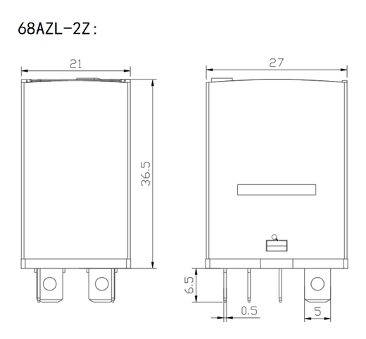 NNC68AZL-2Z(JQX-13F-2Z)外形尺寸图