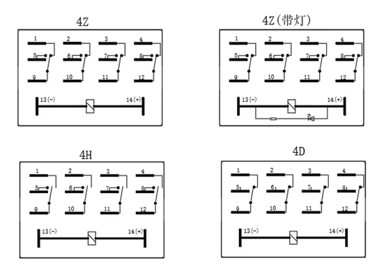 NNC68AZL-4Z(JQX-13F-4Z)线路图