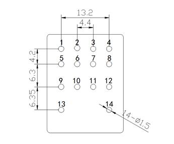 NNC68BSP-4Z安装孔尺寸