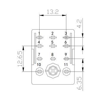 NNC68BVL-3Z安装尺寸孔