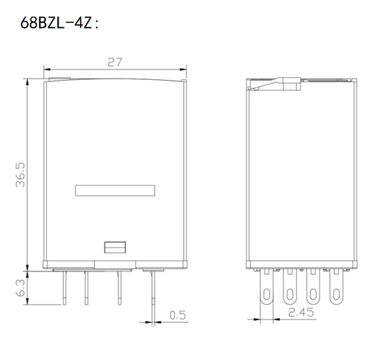 NNC68BZL-4Z(HH54P)外形尺寸