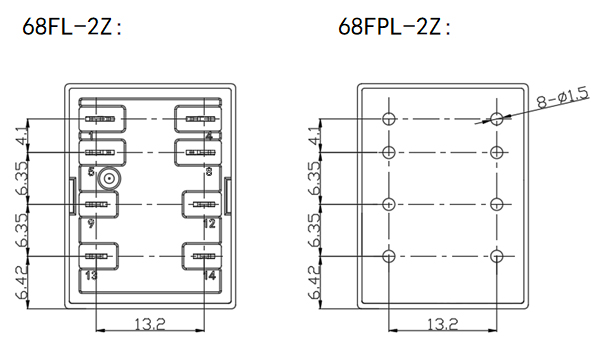 NNC68FL-2Z安装孔尺寸