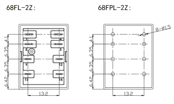 NNC68FL-2Z安装孔尺寸