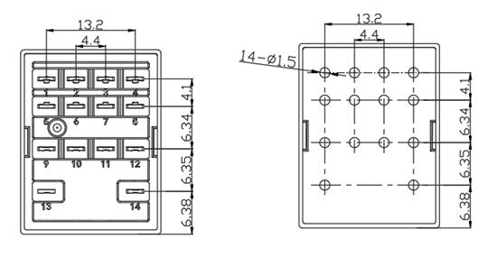 NNC68FL-4Z安装孔尺寸